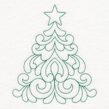 Elegant Christmas Quilting - Tree (Double Run)