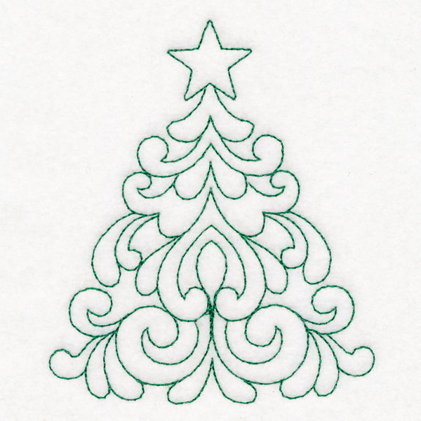 Elegant Christmas Quilting - Tree (Double Run)