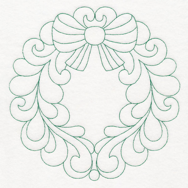Elegant Christmas Quilting - Wreath (Double Run)