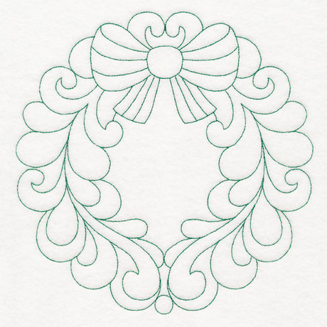 Elegant Christmas Quilting - Wreath (Double Run)
