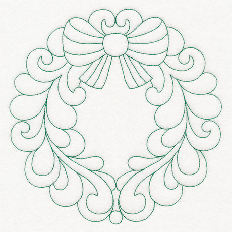 Elegant Christmas Quilting - Wreath (Double Run)