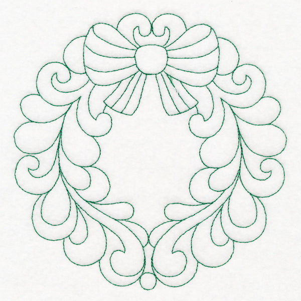 Elegant Christmas Quilting - Wreath (Double Run)