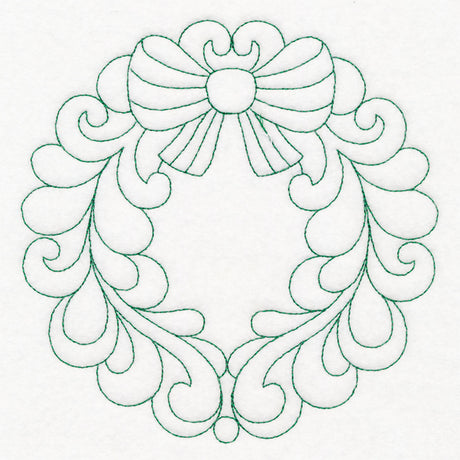 Elegant Christmas Quilting - Wreath (Double Run)