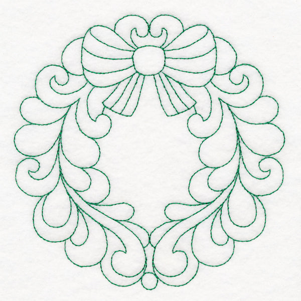 Elegant Christmas Quilting - Wreath (Double Run)
