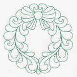 Elegant Christmas Quilting - Wreath (Double Run)