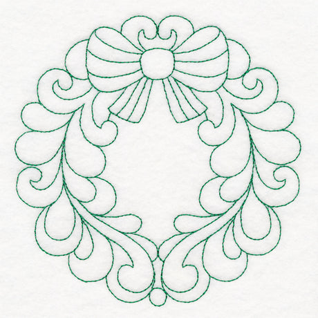 Elegant Christmas Quilting - Wreath (Double Run)
