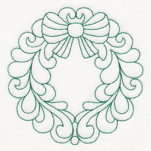 Elegant Christmas Quilting - Wreath (Double Run)