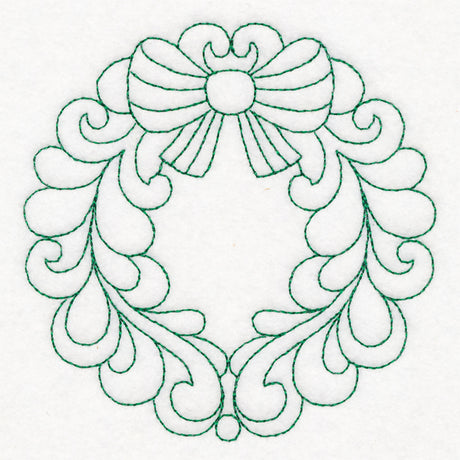 Elegant Christmas Quilting - Wreath (Double Run)