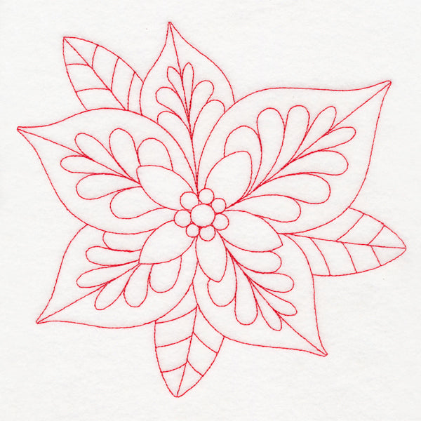 Elegant Christmas Quilting - Poinsettia (Double Run)
