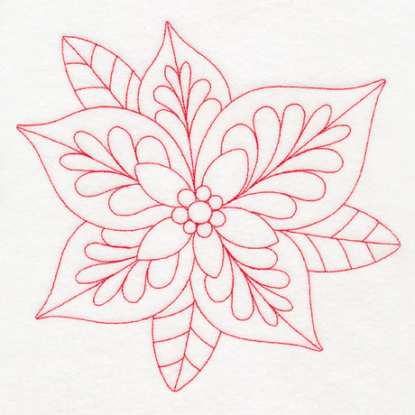 Elegant Christmas Quilting - Poinsettia (Double Run)