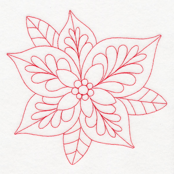 Elegant Christmas Quilting - Poinsettia (Double Run)