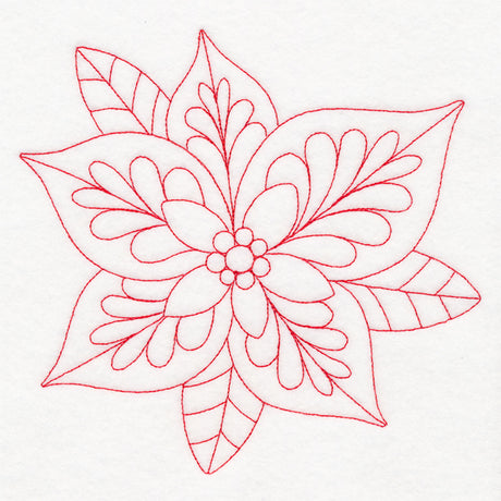 Elegant Christmas Quilting - Poinsettia (Double Run)