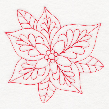 Elegant Christmas Quilting - Poinsettia (Double Run)