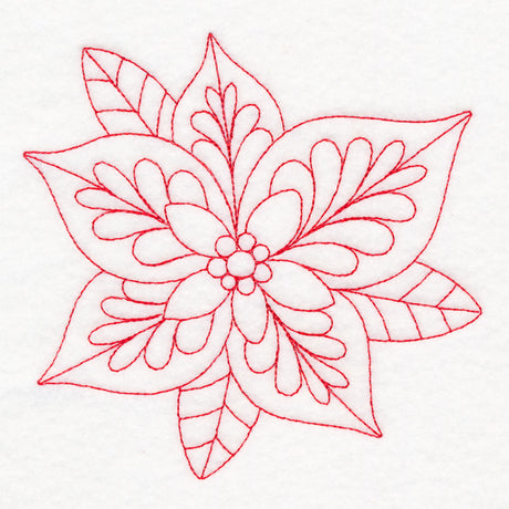 Elegant Christmas Quilting - Poinsettia (Double Run)