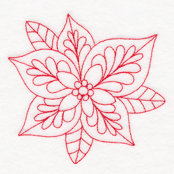Elegant Christmas Quilting - Poinsettia (Double Run)