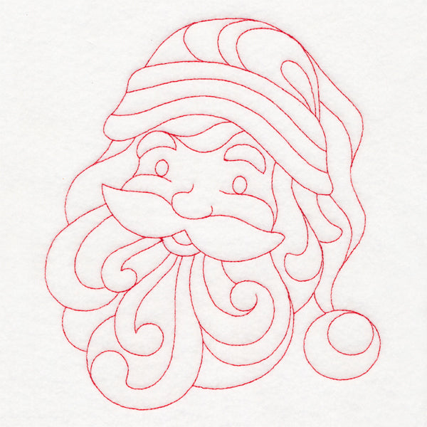 Elegant Christmas Quilting - Santa (Double Run)