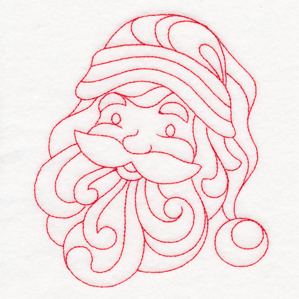 Elegant Christmas Quilting - Santa (Double Run)