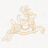 Elegant Christmas Quilting - Reindeer (Double Run)