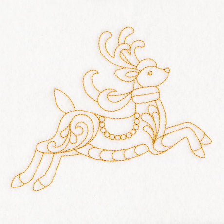 Elegant Christmas Quilting - Reindeer (Double Run)