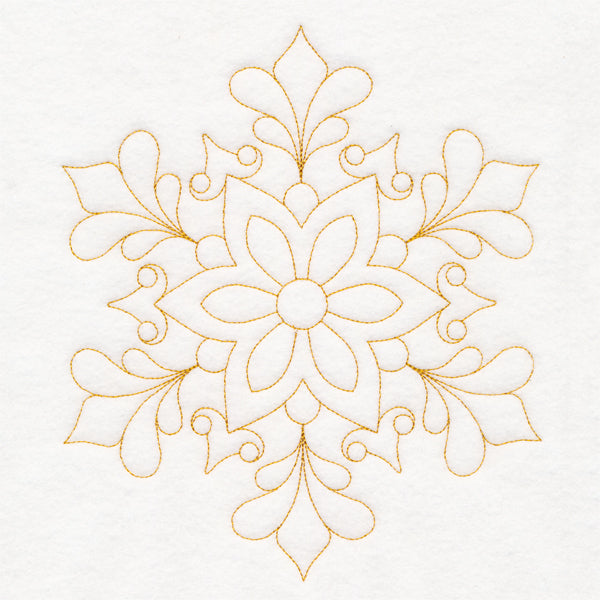 Elegant Christmas Quilting - Snowflake (Double Run)