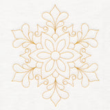 Elegant Christmas Quilting - Snowflake (Double Run)