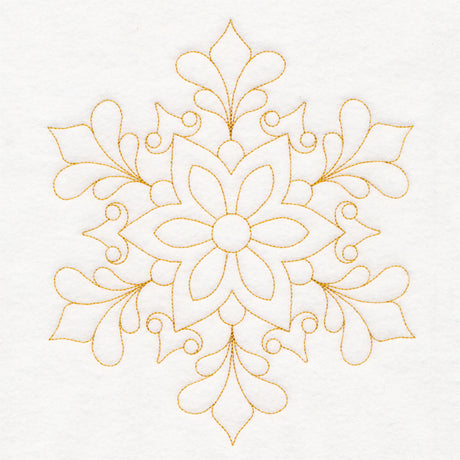 Elegant Christmas Quilting - Snowflake (Double Run)