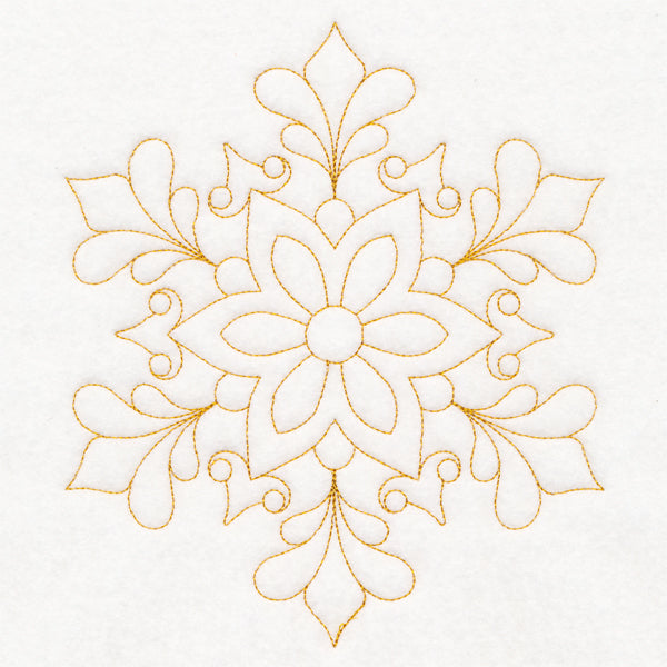 Elegant Christmas Quilting - Snowflake (Double Run)