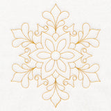 Elegant Christmas Quilting - Snowflake (Double Run)