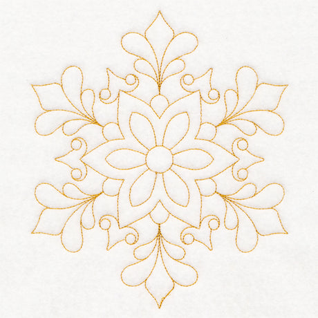 Elegant Christmas Quilting - Snowflake (Double Run)