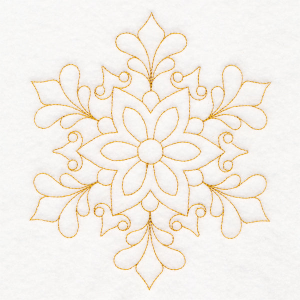 Elegant Christmas Quilting - Snowflake (Double Run)