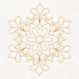 Elegant Christmas Quilting - Snowflake (Double Run)