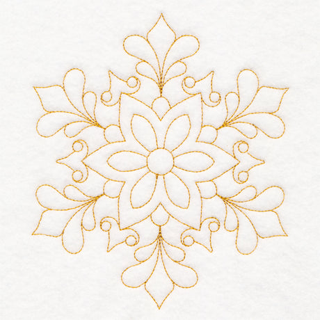 Elegant Christmas Quilting - Snowflake (Double Run)