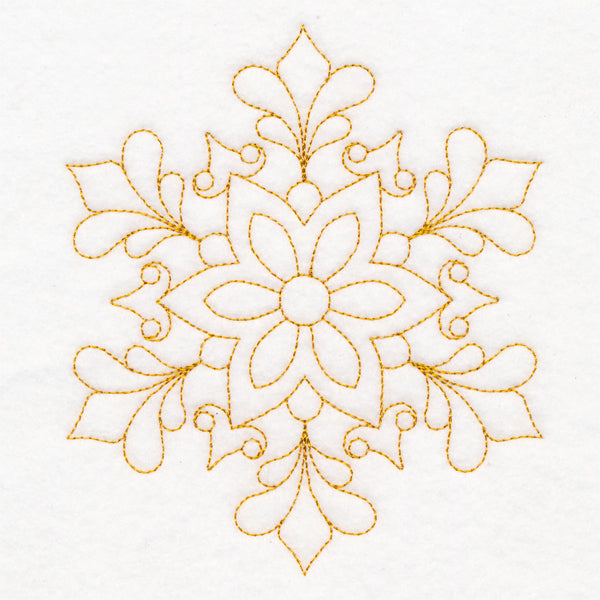 Elegant Christmas Quilting - Snowflake (Double Run)