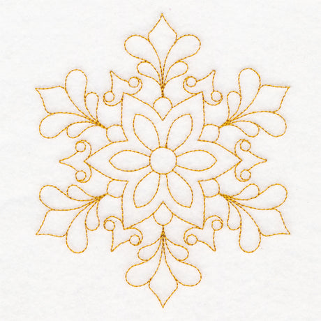 Elegant Christmas Quilting - Snowflake (Double Run)