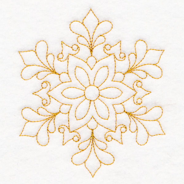 Elegant Christmas Quilting - Snowflake (Double Run)