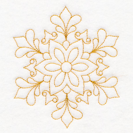 Elegant Christmas Quilting - Snowflake (Double Run)