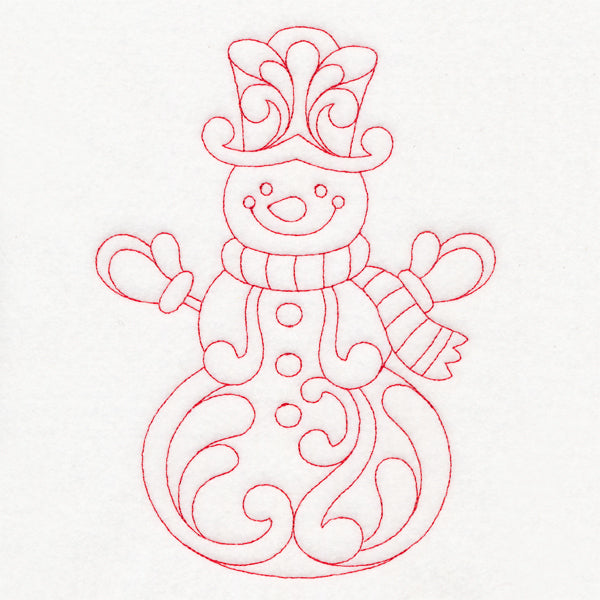 Elegant Christmas Quilting - Snowman (Double Run)