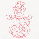 Elegant Christmas Quilting - Snowman (Double Run)
