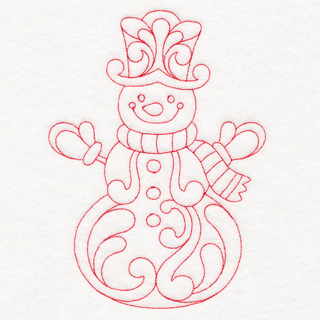 Elegant Christmas Quilting - Snowman (Double Run)
