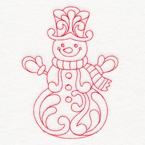 Elegant Christmas Quilting - Snowman (Double Run)