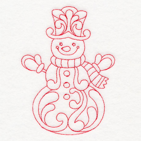 Elegant Christmas Quilting - Snowman (Double Run)