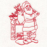 Home for Christmas - Toy Delivery (Redwork)