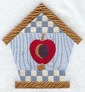 Country Birdhouse & Apple