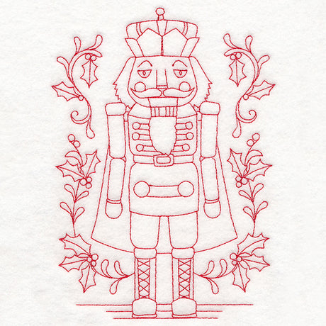 Home for Christmas - Nutcracker (Redwork)