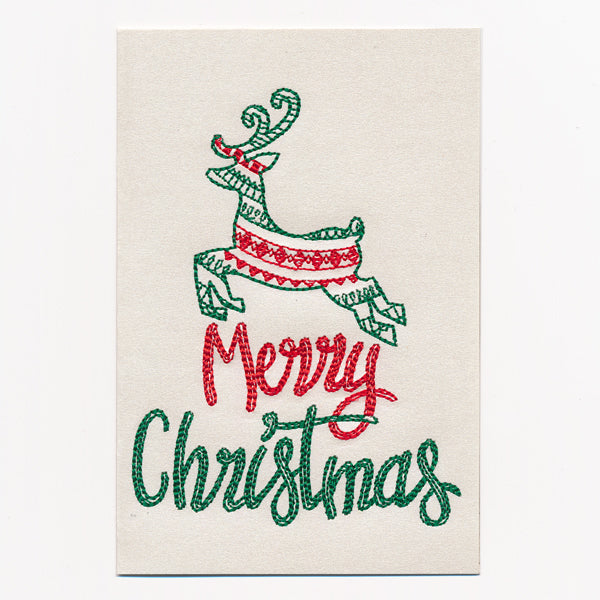 Merry Christmas Reindeer (Cardstock)