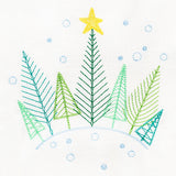 Homespun Christmas Tree Scene