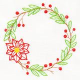 Homespun Poinsettia Wreath