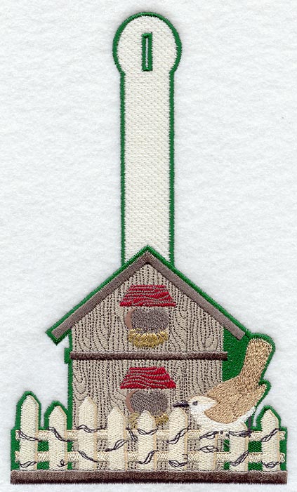 Birdhouse Towel Topper