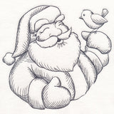 Jolly Santa Etching