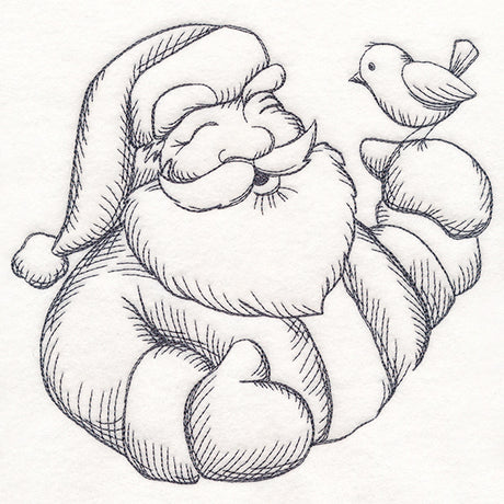 Jolly Santa Etching